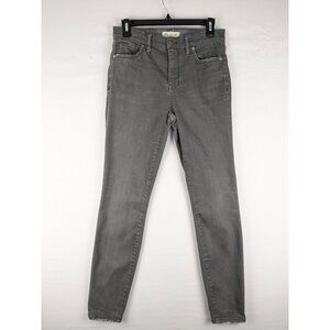Madewell Jeans Womens Size 28 Gray High Riser Skinny
